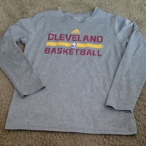 Adidas Kids 10/12  Cleveland Basketball Long Sleeve